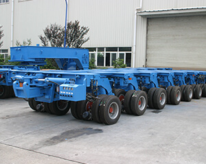 Remorque modulaire d'essieu hydraulique
